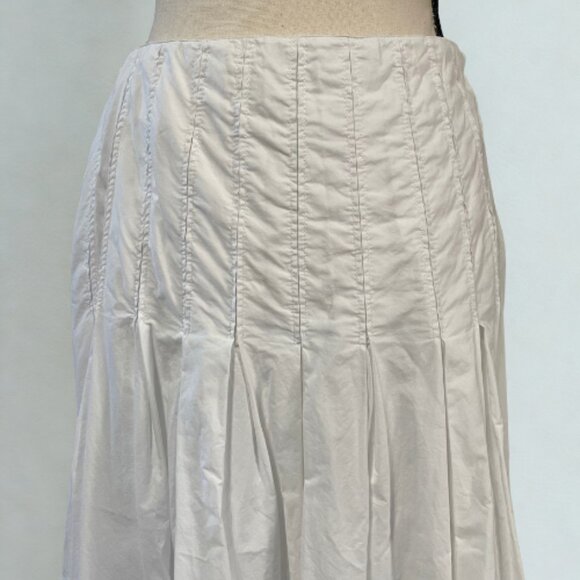 J.Crew Re-Imagined NWOT White Midi Skirt - Size 6 - Full Silhouette Sustainable - Picture 3 of 5